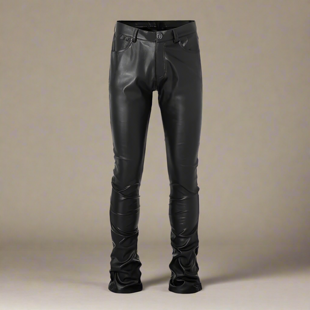 Vogéza Noir Leather Pants