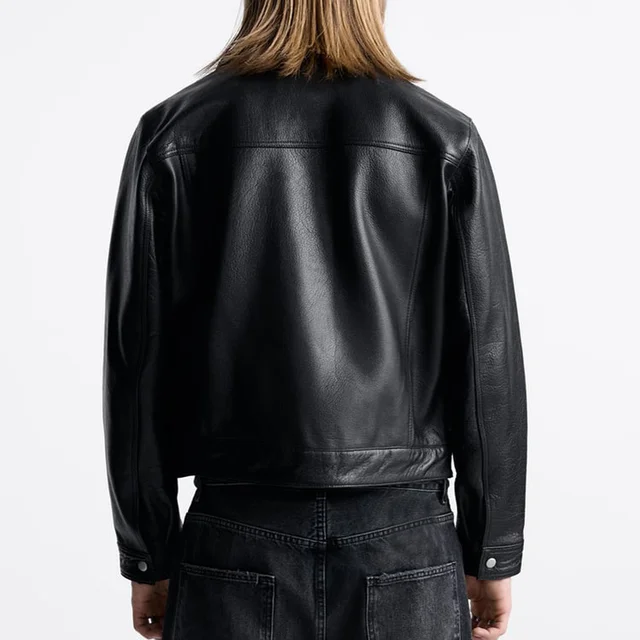 Vogéza Noir Leather Jacket