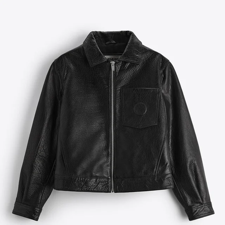 Vogéza Noir Leather Jacket