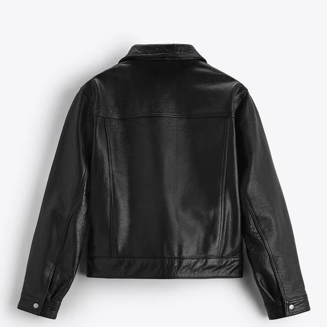 Vogéza Noir Leather Jacket