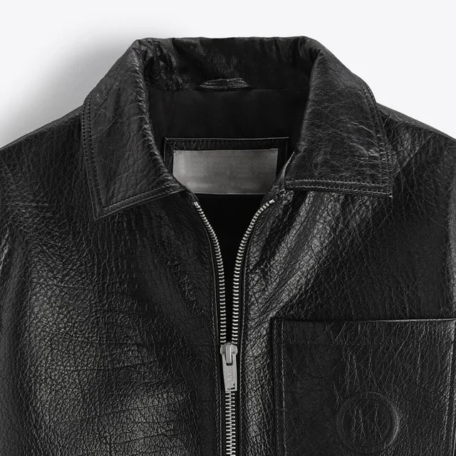 Vogéza Noir Leather Jacket