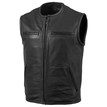 Vogéza Noir Leather Vest