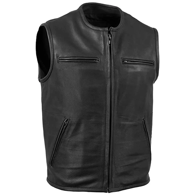 Vogéza Noir Leather Vest